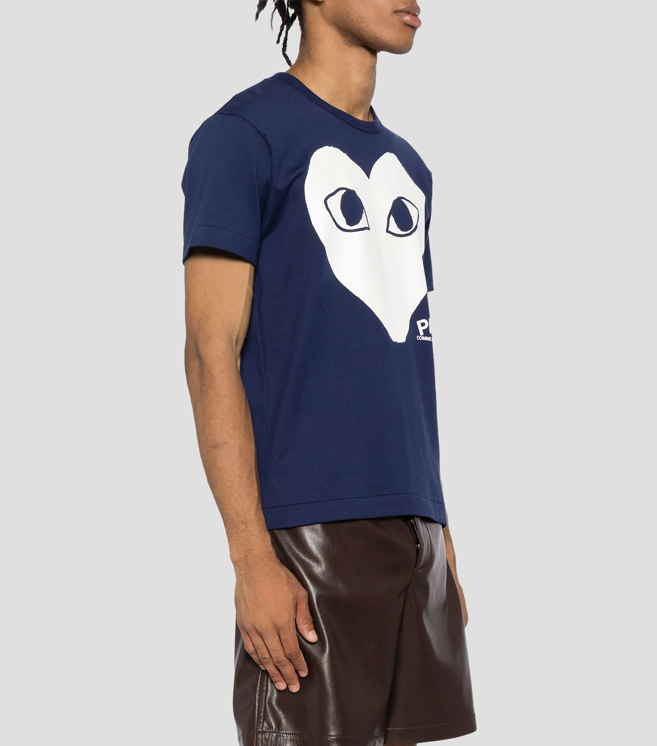 Playera cuello redondo manga corta estampada Hombre